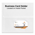 Report Covers & Pocket Folders | Universal UNV56417 2-Pocket 11 in. x 8-1/2 in. Laminated Cardboard Paper Portfolios - White (25/Pack) image number 3