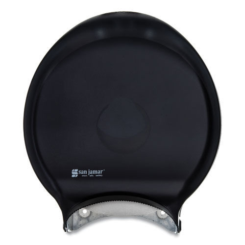 Paper Towels and Napkins | San Jamar R6000TBK 12.9 x 5.63 x 14.88 Single 12 in. JBT Classic Bath Tissue Dispenser - Transparent Black Pearl image number 0