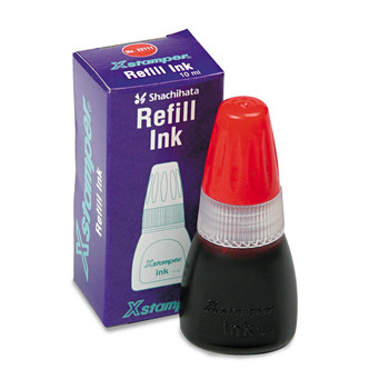 Xstamper 22111 10 milliLiter Bottle Refill Ink for Xstamper Stamps - Red