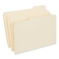 Back to School Sale | Universal UNV16123EE 2-Ply 1/3-Cut Assorted Top Tab File Folders - Legal Size, Manila (100/Box) image number 0