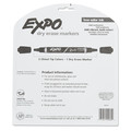 Washable Markers | EXPO 1944658 Fine/Broad Chisel Tips 2-in-1 Dry Erase Markers - Assorted Colors (8/Pack) image number 3
