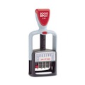 Just Launched | COSCO 2000PLUS 011034 Model S 360 1.75 in. x 1 in. 2-Color "Received" Self-Inking Message Dater - Blue/Red image number 0