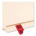Back to School Sale | Smead 68322 0.75 in. x 1.5 in. 22 Yearly End Tab File Folder Labels - Red (500 Labels/Roll) image number 3