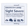 Cleaning & Janitorial Supplies | Bausch & Lomb 8595 5 in. x 8 in. Cloth Antibacterial Office Equipment Wet Wipes - Unscented White (100/Box) image number 4