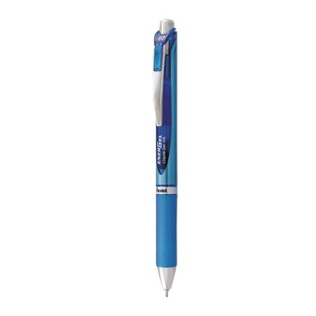 Pentel BLN77-C EnerGel RTX Medium 0.7 millimeter Retractable Gel Pen - Blue Ink/Blue/Light Blue Barrel