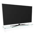 Monitor Stands | Kantek MS380 39.4 in. x 10.2 in. x 3.25 in. Supports 60 lbs. Extra Wide Glass Monitor Riser - Clear image number 1