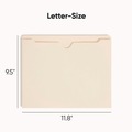 File Folders | Smead 75560 2-Ply Straight Tab Letter Size File Jackets - Manila (50/Box) image number 1