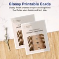 Office & Office Supplies | Avery 08383 74 lbs. 4.25 in. x 5.5 in. Photo-Quality Printable Postcards for Inkjet Printers - Glossy White (100 Cards, 4 Cards/Sheet, 25 Sheets/Pack) image number 5