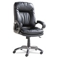 Office Chairs | OIF OIFGM4119 18.50 in. - 21.65 in. Seat Height Executive Swivel/Tilt Bonded Leather High-Back Chair Supports Up to 250 lbs. - Black image number 1