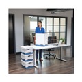 Boxes & Bins | Bankers Box 00648 13.75 in. x 17.75 in. x 13 in. Data-Pak Letter Files Storage Boxes - White/Blue (12/Carton) image number 3
