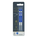 Pens | Parker 1950364 Parker Medium Conical Tip Retractable Gel Ink Roller Ball Pens Refill - Blue Ink (2/Pack) image number 3