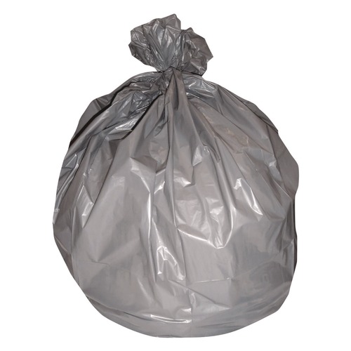 Trash Bags | Heritage H8046SG Linear Low-Density Can Liners 45 gal 1.1 mil 40-in x 46-in Gray Flat Pack 125/Carton image number 0