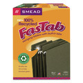 File Folders | Smead 64037 1/3-Cut Tabs Letter Size FasTab Hanging Folders - Standard Green (20/Box) image number 3