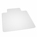 Office Chair Mats | ES Robbins 132123 45 x 53 EverLife Heavy Use Rectangular Chair Mat with Lip for Hard Floors - Clear image number 0