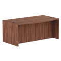 Office Desks & Workstations | Alera VA227236WA 71 in. x 41.38 in. x 29.63 in. Valencia Series Bow Front Desk Shell - Modern Walnut image number 2