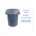 Trash & Waste Bins | Boardwalk Z7660HNKX02 38 in. x 60 in. 60 gal. 13 mic High Density Industrial Can Liners Flat Pack - Natural (200/Carton) image number 3