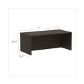 Office Desks & Workstations | Alera ALEVA217236ES 71 in. x 35.5 in. x 29.63 in. Valencia Series Straight Front Desk Shell - Espresso image number 5