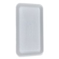 Food Trays, Containers, and Lids | GEN 1525WH 14.5 in. x 8 in. x 0.75 in. #1525 Meat Trays - White (250/Carton) image number 0