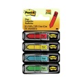 Page Flags | Post-it Flags 684-SH Arrow Message 0.5 in. Sign Here Page Flags with Dispensers - Assorted Primary (120/Pack) image number 0