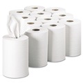 Just Launched | Georgia Pacific Professional 28706 Pacific Blue Basic 7.88 in. x 350 ft. 1-Ply Nonperforated Paper Towels - White (12-Rolls/Carton) image number 0