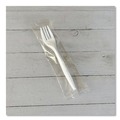 Cutlery | Boardwalk BWKFORKMWPPIW 5.51 in. Mediumweight Wrapped Polypropylene Fork Cutlery - White (1000/Carton) image number 4