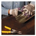 Cleaning Gloves | Ansell KCC 97431 230 mm Length G60 Purple Nitrile Gloves - Medium/Size 8, Black/White (12 Pairs/Carton) image number 3