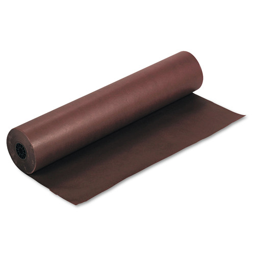 Arts & Crafts Supplies | Pacon P0063020 35 lbs. Wrapping Weight 36 in. x 1000 ft. Rainbow Duo-Finish Colored Kraft Paper - Brown (1-Roll) image number 0