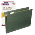 File Folders | Smead 64155 Legal Size 1/5-Cut Tabs Hanging Folders - Standard Green (25/Box) image number 0