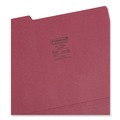 File Folders | Smead 13093 1/3-Cut Tabs Assorted Letter Size 0.75 in. Expansion Colored File Folders - Maroon (100/Box) image number 2