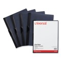 Report Covers & Pocket Folders | Universal UNV20515 8.5 in. x 11 in. Clip-Style Fastener Report Cover - Clear/Black (5/Pack) image number 0