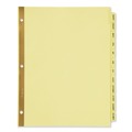 Just Launched | Avery 11307 11 in. x 8.5 in. 12-Tab Preprinted Laminated Jan. to Dec. Tab Dividers with Gold Reinforced Binding Edge - Buff (1-Set) image number 0