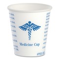 Labor Day Sale | SOLO R3-43107 3 oz. Paper ProPlanet Seal Medical and Dental Graduated Cups - White/Blue (5000/Carton) image number 1