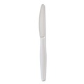 Cutlery | Boardwalk BWKKNIFEWHPSIW Heavyweight Wrapped Polystyrene Knife Cutlery - White (1000/Carton) image number 2
