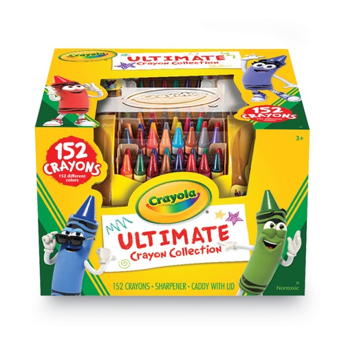 Arts & Crafts Supplies | Crayola 520030 Ultimate Crayon Case with Sharpener Caddy (152/Set) image number 0