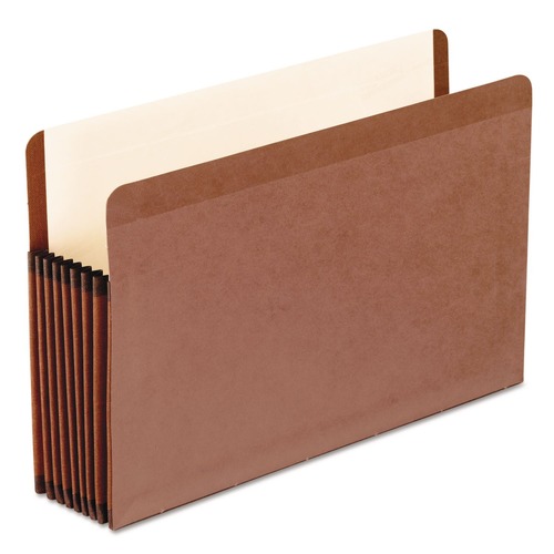 File Folders | Pendaflex 45303 7 in. Expansion Legal Size Premium Reinforced Expanding File Pockets - Red Fiber (5/Box) image number 0