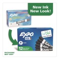 Washable Markers | EXPO 82001A Low-Odor Bullet Tip Dry-Erase Marker - Medium/Black (1-Dozen) image number 5