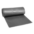 Trash & Waste Bins | Boardwalk H6639SGKR01 33 Gallon 1.1 mil 33 in. x 39 in. Perforated Roll Low-Density Can Liners - Gray (25 Bags/Roll, 4 Rolls/Carton) image number 1