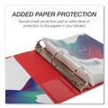 Binders | Samsill MP46468 11 in. x 8.5 in. 2 in. Capacity 3 Rings Durable D-Ring View Binders - Black/Blue/Green/Red (4/Pack) image number 2