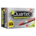 Just Launched | Quartet 5001-4MA Broad Chisel Tip EnduraGlide Dry Erase Marker - Red (1 Dozen) image number 1