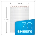Notebooks & Pads | Ampad 20-815 (70) White 8.5 in. x 11.75 in. Sheets Project-Management Format Gold Fibre Wirebound Project Notes Pad - Navy Cover image number 1