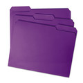 File Folders | Smead 13034 1/3-Cut Tabs Assorted Letter Size 0.75 in. Expansion Reinforced Top Tab Colored File Folders - Purple (100/Box) image number 4