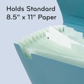 File Folders | U Brands 6594U01-12 U-Eco 9.75 in. Expansion 13-Pocket Expandable File - Ocean/Letter Size image number 2
