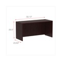 Office Desks & Workstations | Alera ALEVA256024MY Valencia Series 59.13 in. x 23.63 in. x 29.5 in. Credenza Shell - Mahogany image number 5