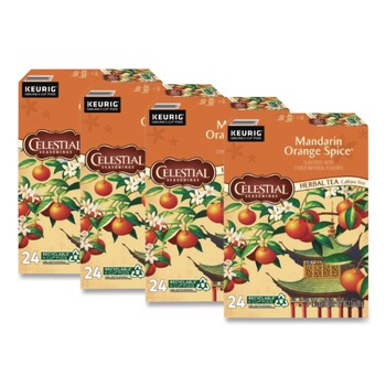 Celestial Seasonings 5000330011 Spice Herb Tea K-Cups - Mandarin Orange (96/Carton)