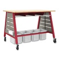 Boxes & Bins | HON HFMBIN12 Flagship 12.75 in. x 16 in. x 12 in. 1 Section Storage Bins - Translucent White image number 4