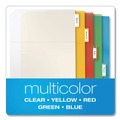 Just Launched | Cardinal 84009 11 in. x 8-1/2 in. Letter Poly Ring Binder Pockets - Assorted Colors (5/Pack) image number 6