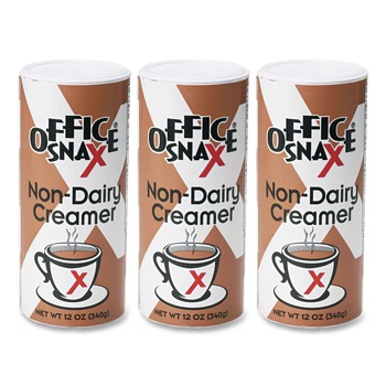 FOOD CONDIMENTS | Office Snax OFX00020G 12 oz Canister Reclosable Powdered Non-Dairy Creamer (3/Pack)