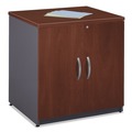 Office Filing Cabinets & Shelves | Bush WC24496A Series C Collection 30W Storage Cabinet - Graphite Gray/Hansen Cherry image number 3
