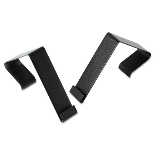 Wall Racks & Hooks | Quartet MCH10 Cubicle Partition Hangers for 1.5 in. to 2.5 in. Thick Partition Walls - Black (2/Set) image number 0