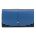 File Folders | Smead 70506 Check Size 1/2-Cut Tabs 21 Sections Elastic Cord Closure Handy File with Pockets - Black/Blue image number 2